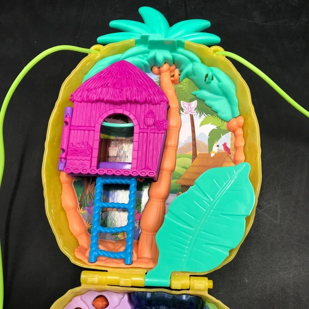 Polly Pocket Tropicool Pineapple Purse Compact Playset Incomplete